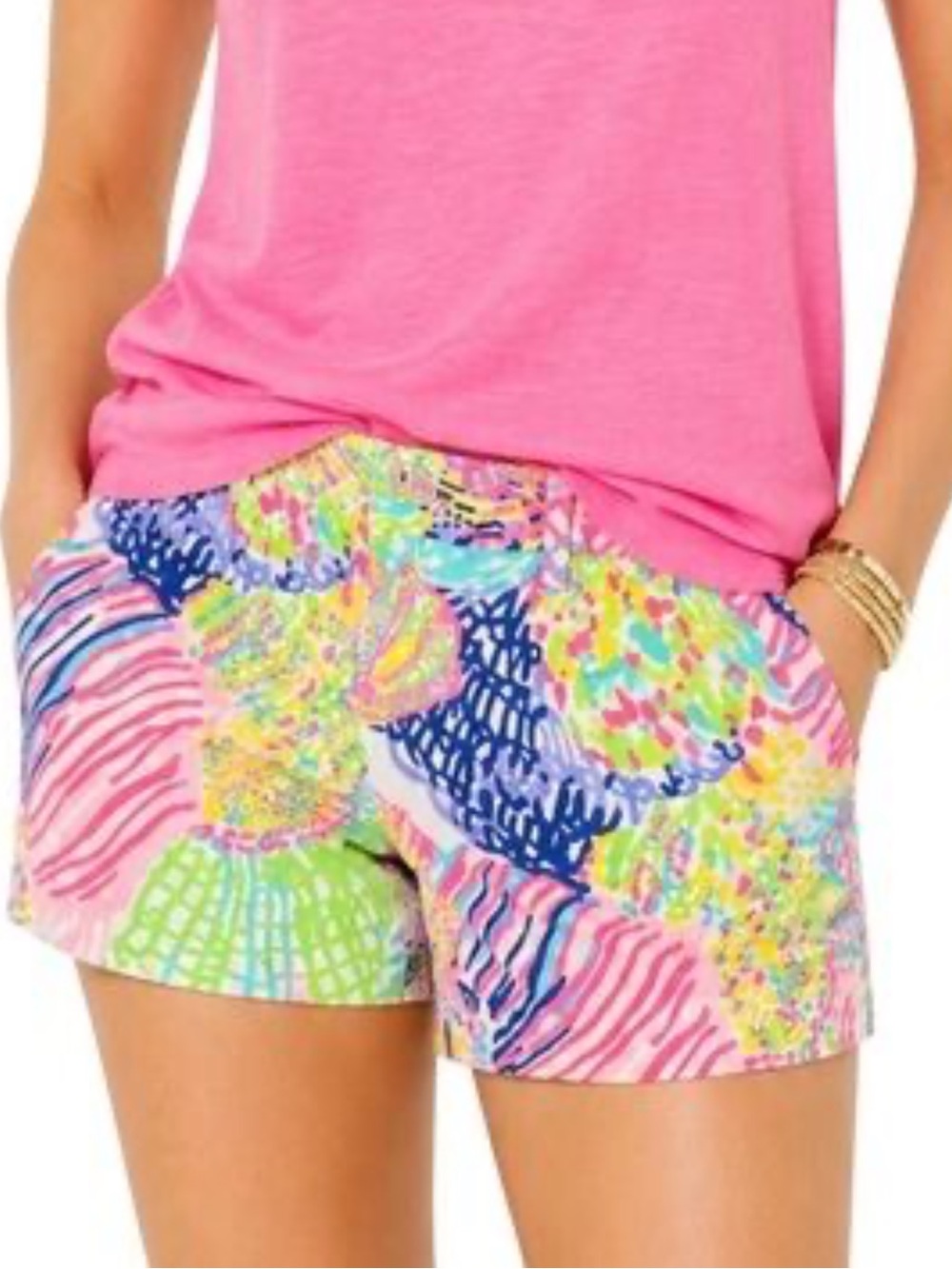 Lilly Pulitzer Multicolor Tropical Print Women’s Shorts Size 00